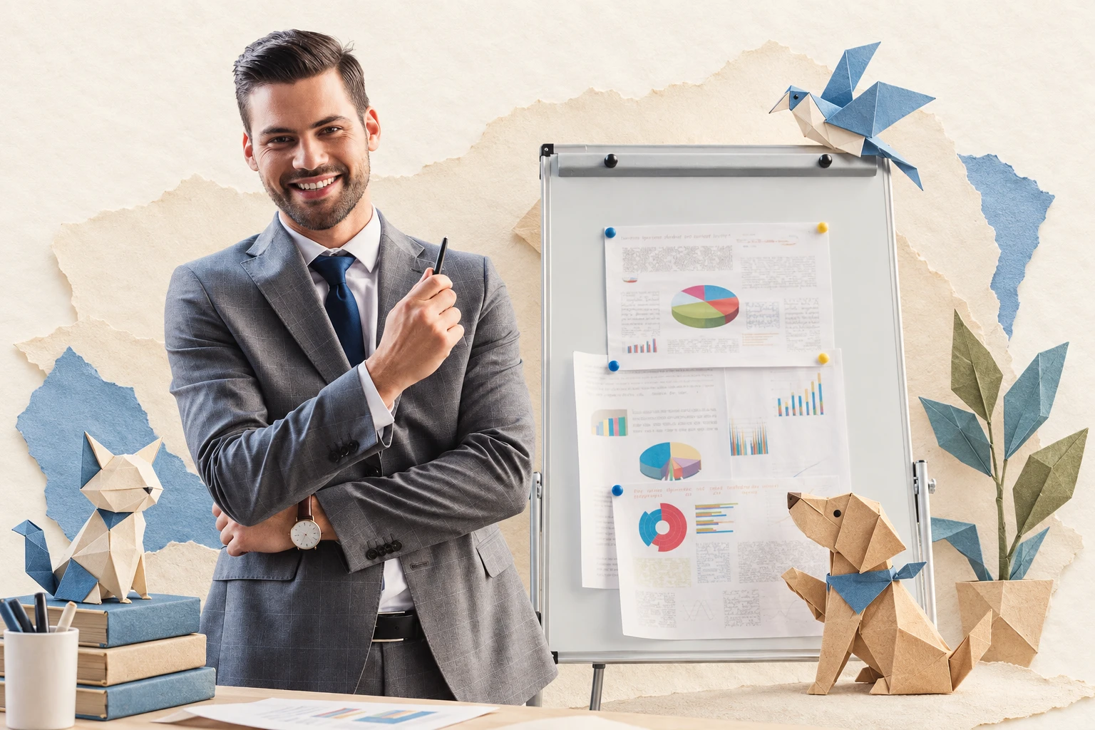 Franchise workplace illustration